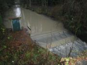 Période de hautes eaux : abaissement automatique du clapet. Permanence de la rupture de la continuité piscicole.