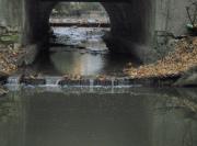 Aval du pont : nouvelle rupture de la continuité piscicole